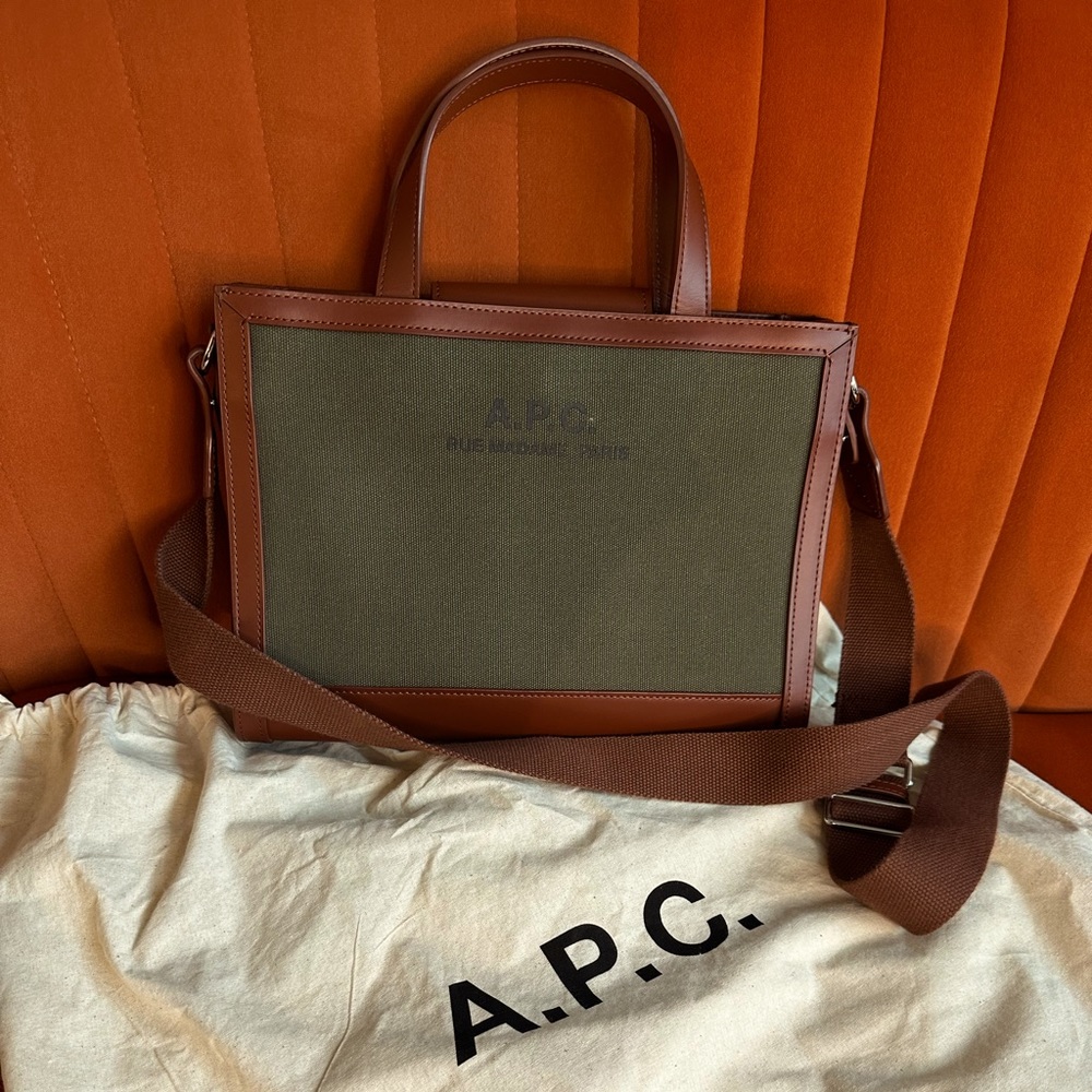 A.P.C. Khaki Camille Tote
